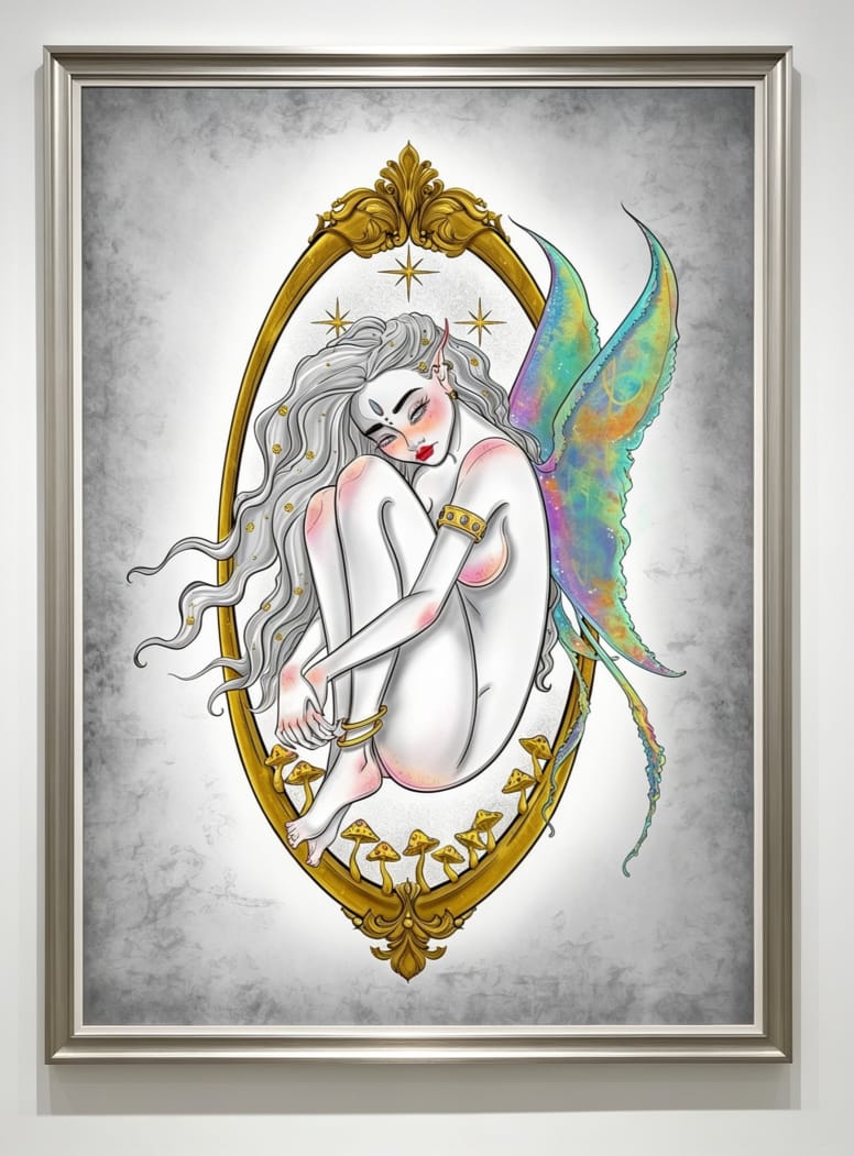 Ilustración fantasía femenina — Aline Salas Visual Artist